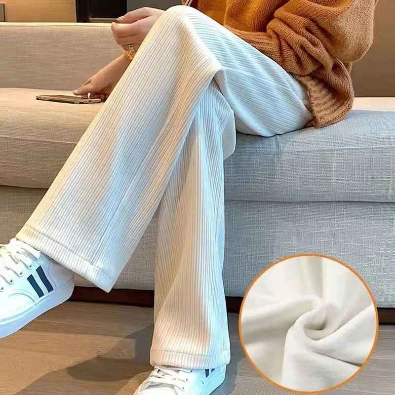 

Padded Wide-legged Trousers Women's Autumn and Winter Padded and Thickened Corduroy Trousers Women's Pants