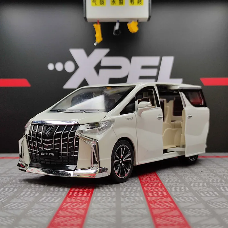 1:24 Die Cast Alphard MPV Car Model Alloy Diecasts & Toy Supercar Collectibles Kids Toys Simulation Car Free Shipping
