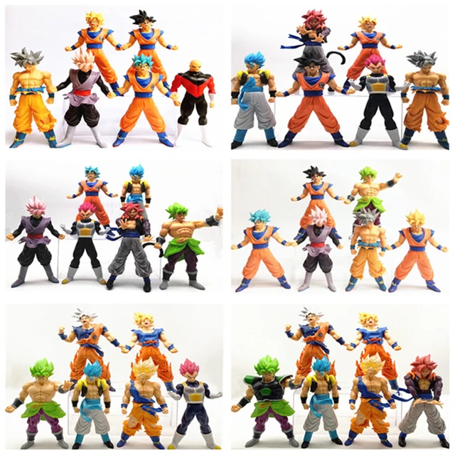 Dragon Ball Super Figures Bandai 8cm  Dragon Ball Figures Super Saiyan 4 -  6 Pcs/lot - Aliexpress