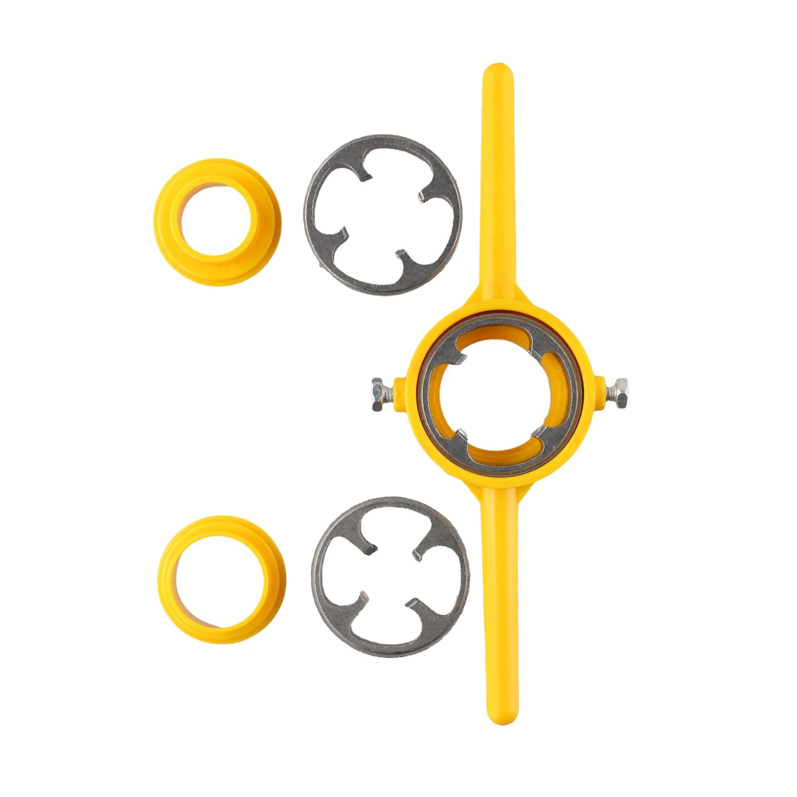 Thread Tool Maker Pipe Threader Handle Tools 200mm Total Length Yellow NPT Thread 33mm Upper Diameter 1inch 3/4