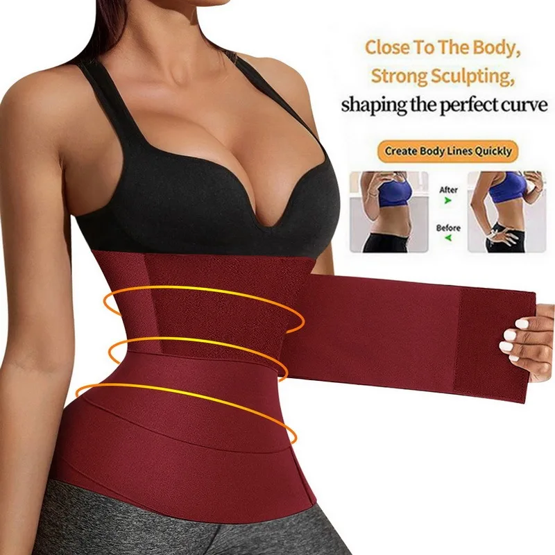 เอวเทรนเนอร์ Shapewear เข็มขัดผู้หญิง Slimming Tummy Wrap เอว Trimmer เข็มขัด Slimming Cincher Body Shaper ควบคุมสาย Plus ขนาด