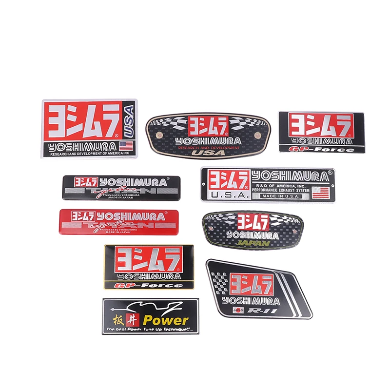 Motorcycle Stickers Yoshimura Exhaust Decal Slip On Silencer Muffler r11 r77 Universal For Honda Yamaha Kawasaki