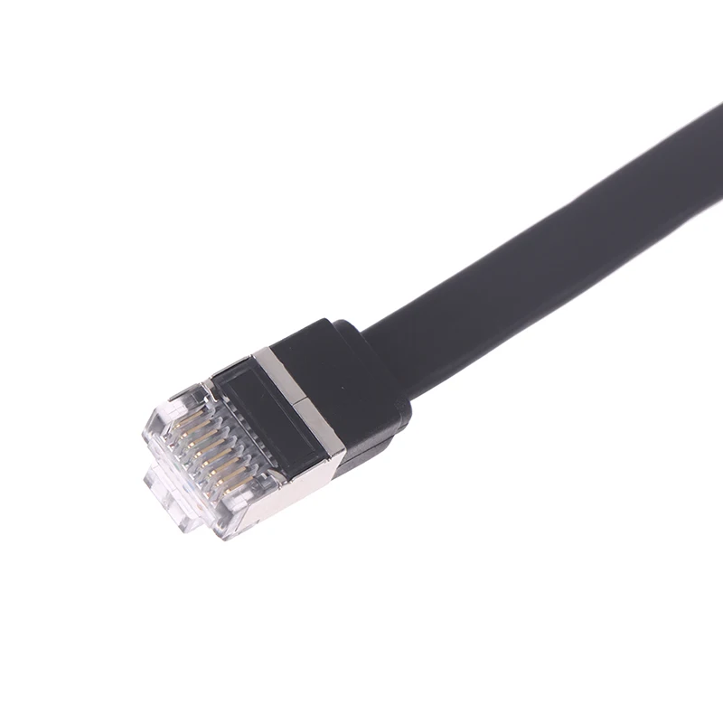 핫 90도 CAT7 네트워크 연장 케이블 플랫 울트라 10G 우/좌 각도 엘보 네트워크 와이어 RJ45 남성-여성 어댑터 코드