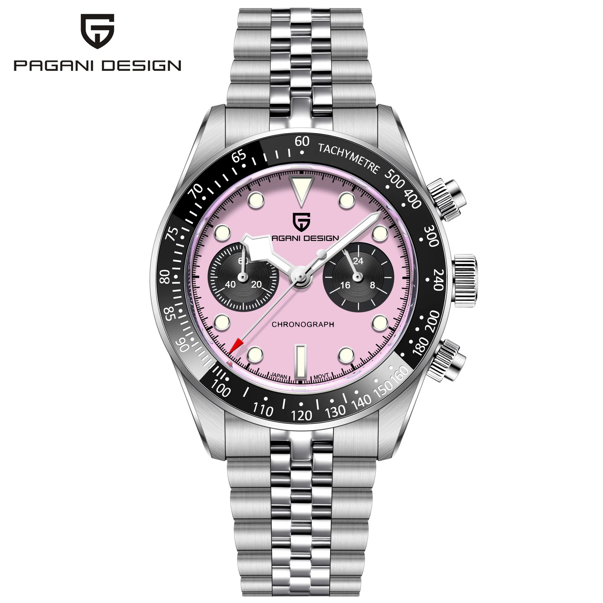 美新品 Pagani Design Watch pink PAGANI DESIGN Men Watches 2025 New Pink BB Panda Dial