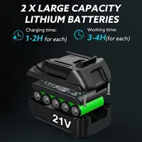 Sécateur électrique sans fil 21V, cisaille de taille efficace pour arbres fruitiers et bonsaïs, coupe-branches, outils de jardinage avec 2 batteries 7