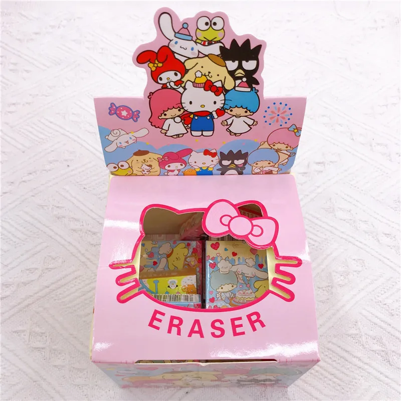 

Random Cartoon Sanrio Eraser Cute Hello Kitty Mymelody Modeling Student School Supplies Children Toys Children's Day Gift