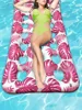 Foldable Inflatable Pool Float Lounge Water Float With Headrest Pool Floaties Raft Floating Pool Lounger Sun Tanning Float Water 2