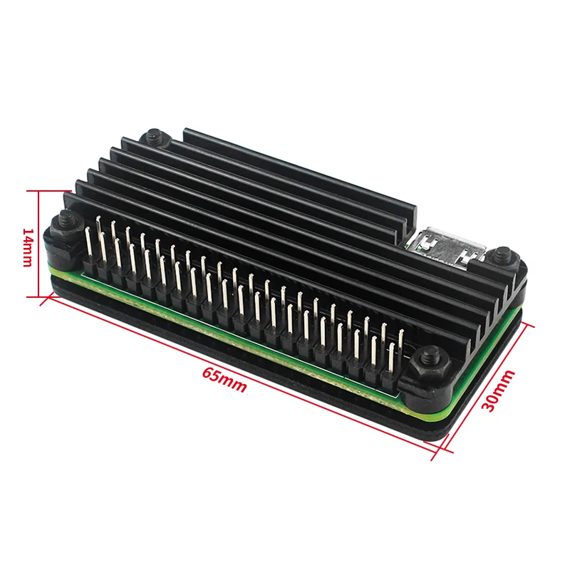 Boîtier Aluminium Avec Dissipateur Thermique Pour Raspberry Pi Zero - Compatible DAC Mini/AMP Pro Mini