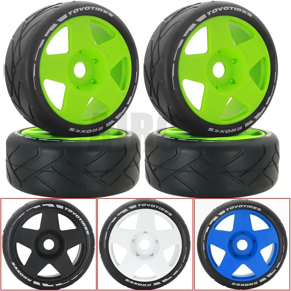 

4pcs For Trax X3gt Km Arrma 1/7 Zd Racing Rally Sn Team Hsp 1/8 Rc Remote Control Flat Running Rally Electric Car 113mm Tires