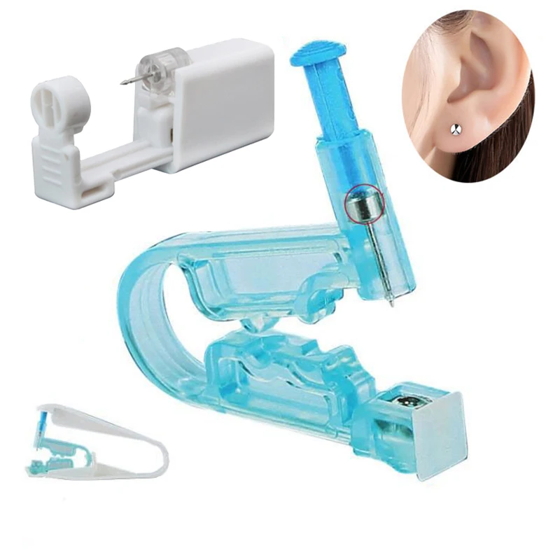 Ear Piercing Gun Kit 20PCS Asepsis Disposable Nose Earring Piercer Tool Set Studs Body Jewelry ear piercing tool,nose piercing gun,body piercing kit,piercing tool
