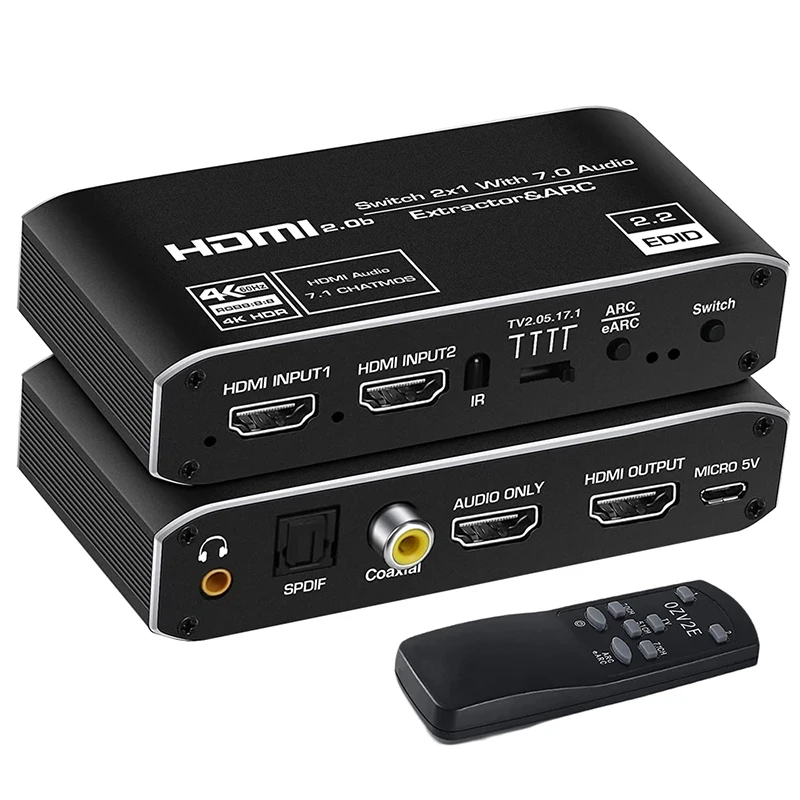 2x1HDMISwitchAudioExtractor2in1out4KHDMI20AudioExtractor