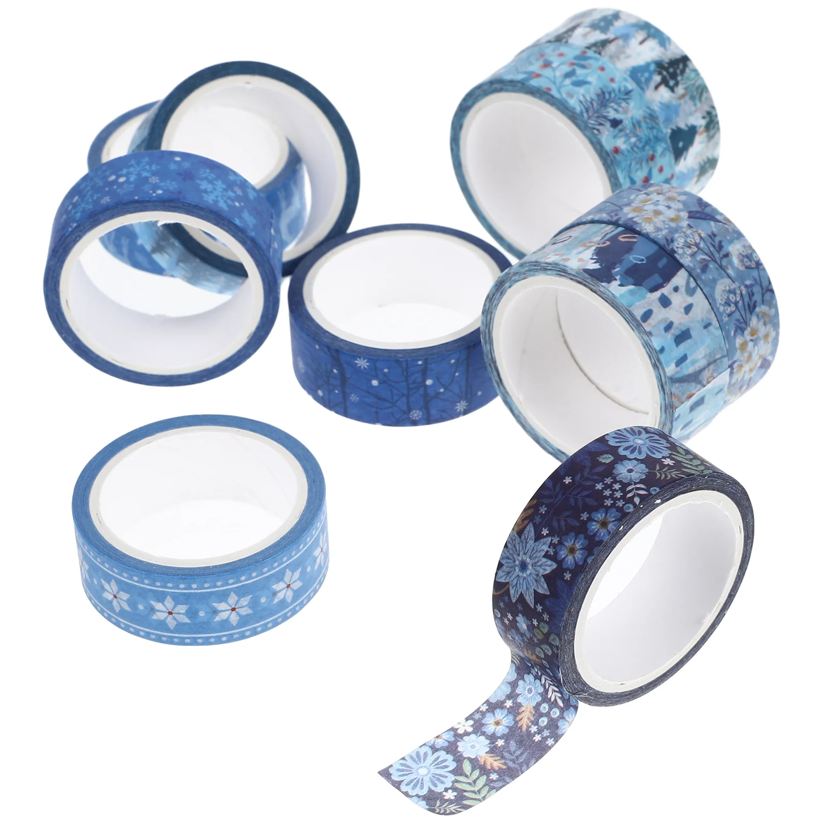 

10 Rolls Christmas Decor Decorative Washi Tapes Hand Account Scrapbook Winter Craft Japanese Paper Printing