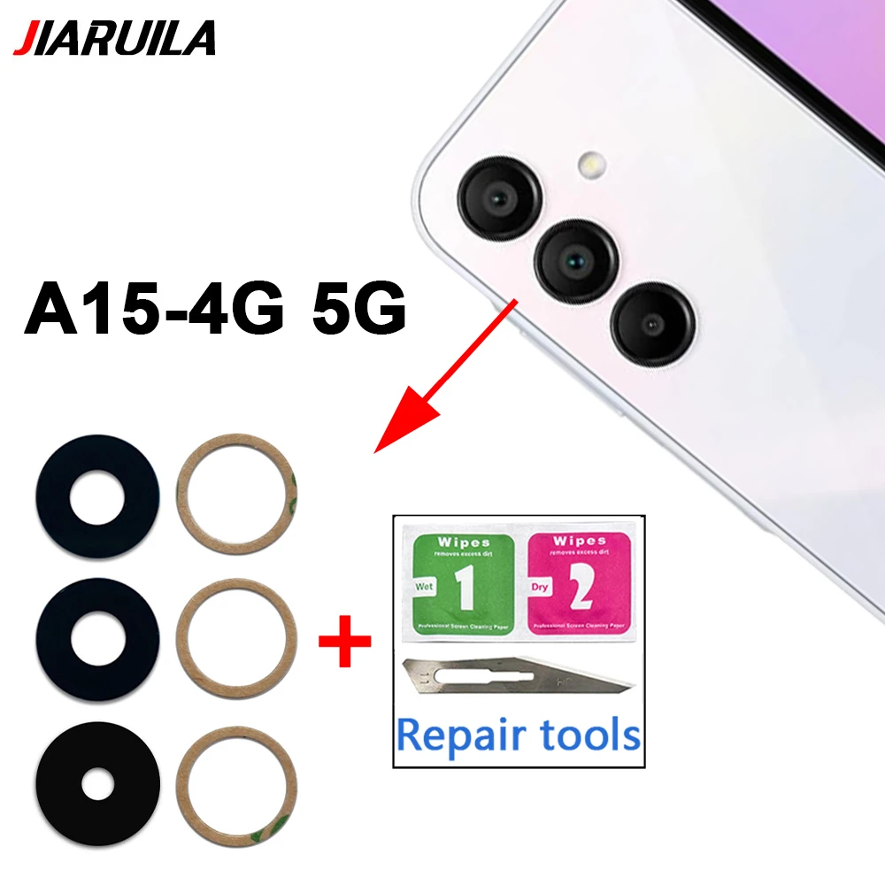 10-Pack Rear Camera Glass Lens with Adhesive