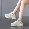 2025 Spring New Women's Shoes All Math Platform Sneakers Height Increase 6CM Thick Bottom Casual Shoes Sports Shoes Mesh Tennis 6