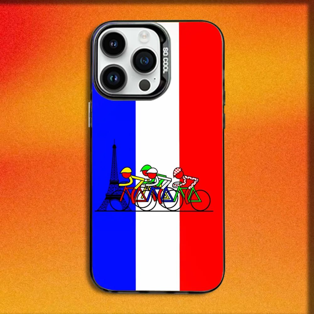 Bike Tour de France Shockproof Black Candy Matte Phone Case