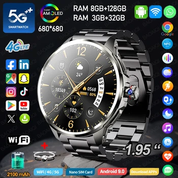 5G Full Network Smartwatch AMOLED