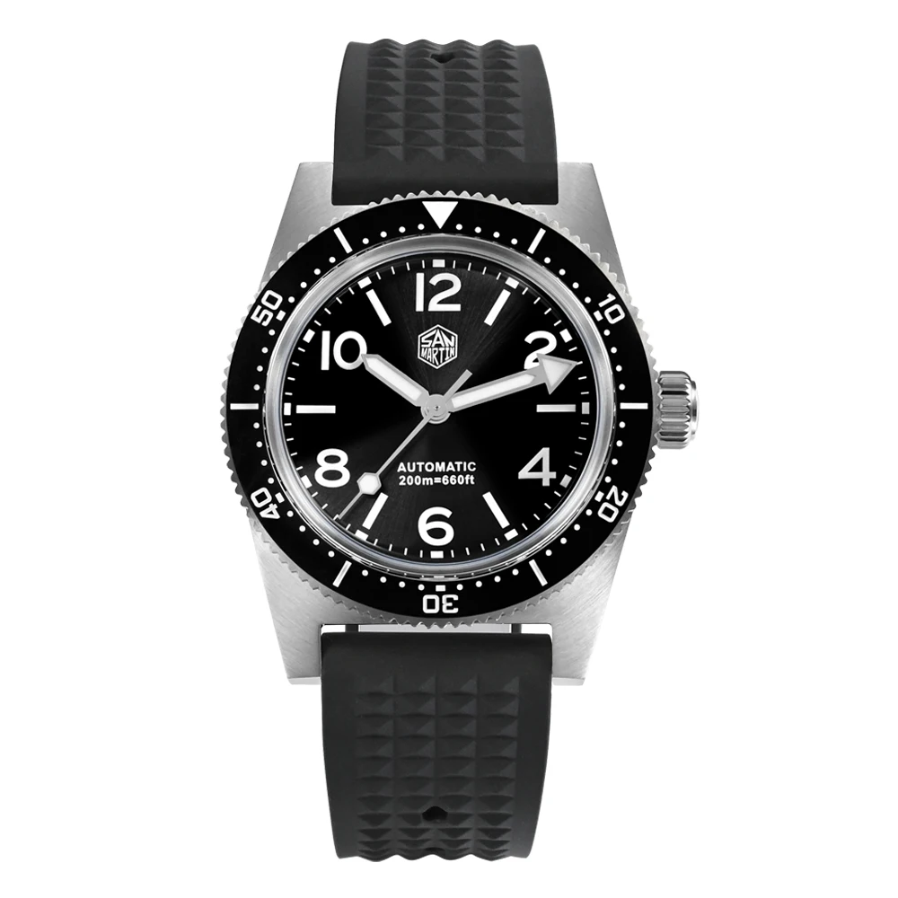 San Martin 37mm New 62Mas Men's Dive Watch Sport Waterproof