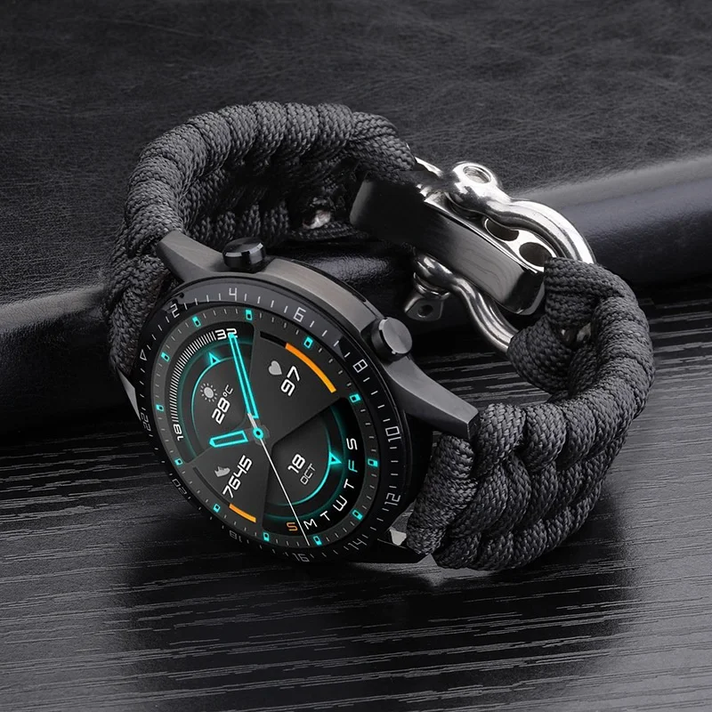 Weave Nylon Sport Watch Strap - Universal Band Bracelet with Tool