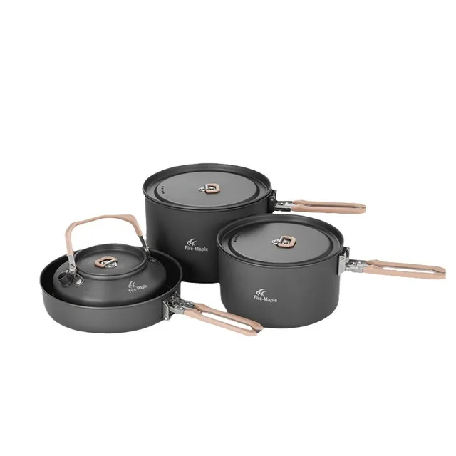 Portable Outdoor Camping Pot & Kettle Set 5