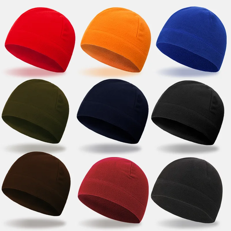 Winter Fleece Beanie Cycling Men Women Elastic Hiking Soft