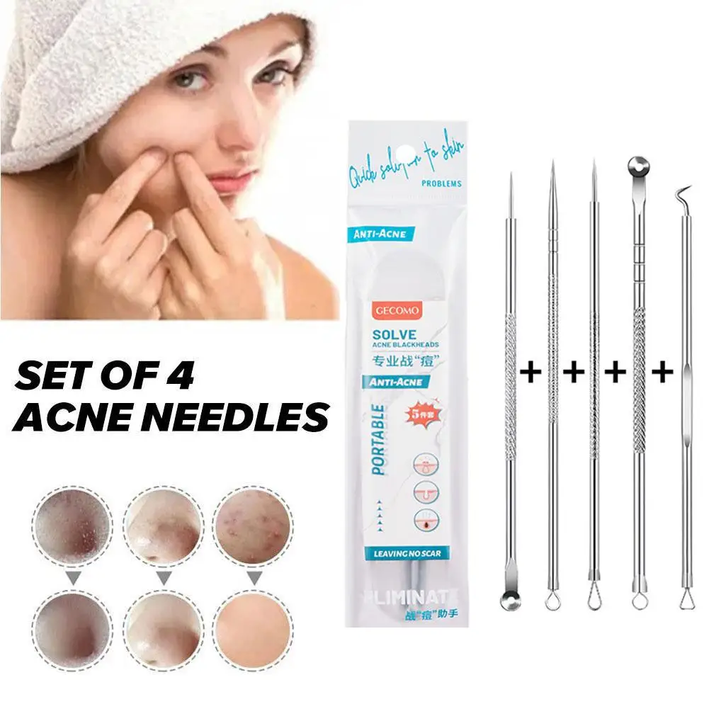 

Pimples Tweezers Blackhead Remove Tool Skin Care Facial Acne Black Cleaner Removal Beauty dots Professional Kit Kit Pimples A7F1