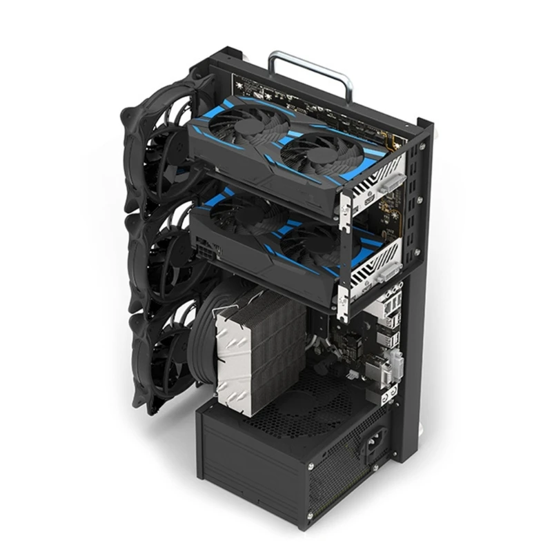 DIY Computer Motherboard Case Rack Personality ATX Open Chassis Vertical Overclocking Open Aluminum Frame Chassis Rack