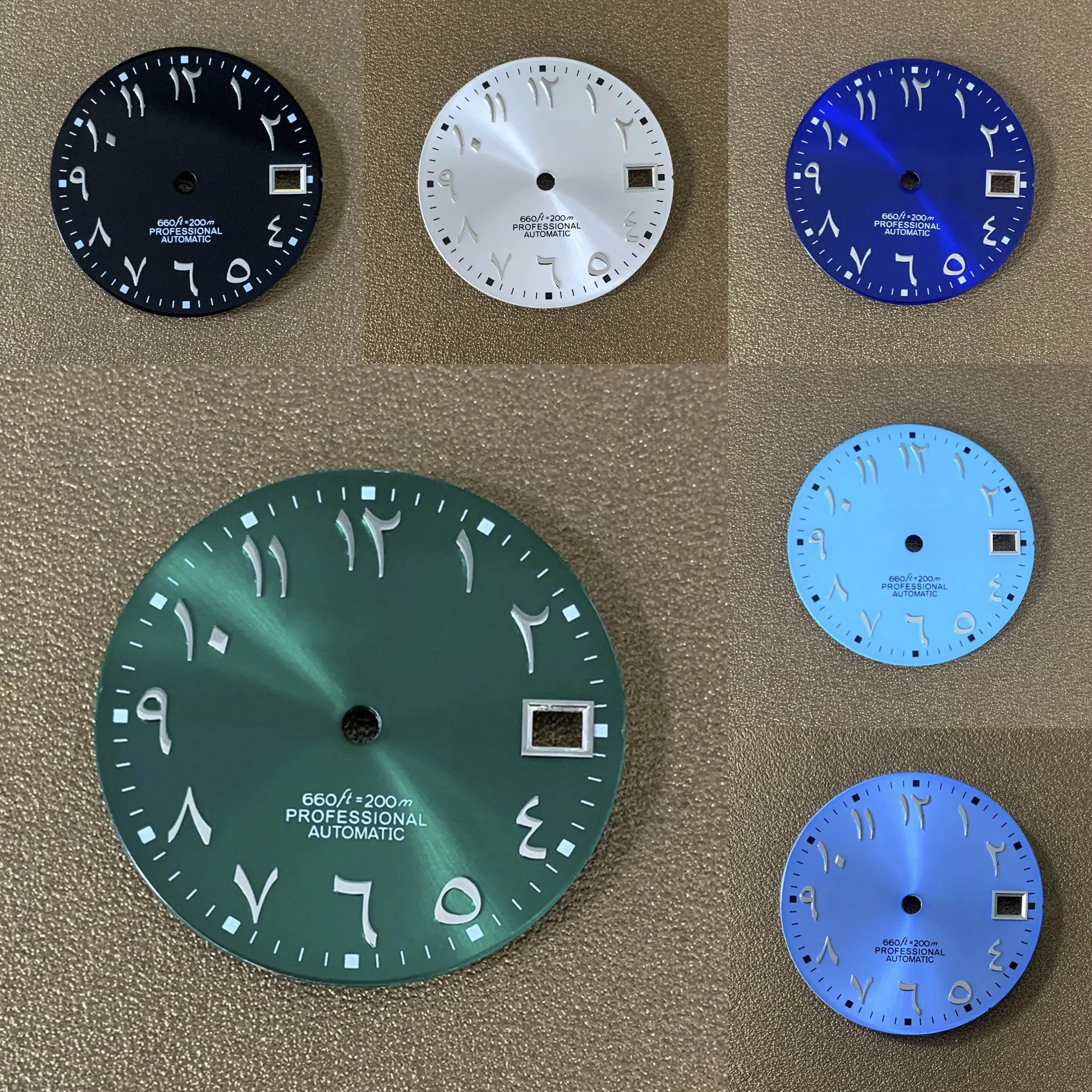 

28.5mm Sun Pattern Arabic Style NH35 Dial Watch Accessories Custom Watch