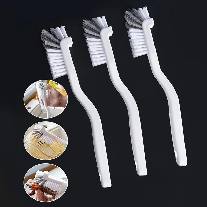 

Kitchen Cleaning Brush Bathroom Cleaning Accessories Portable Brush Corner Brush 1Pcs Bending Handle Scrubber Curved Brushes Hot