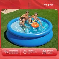Piscine domestique ronde extérieure grande échelle support piscine piscine pliable pour enfants 2