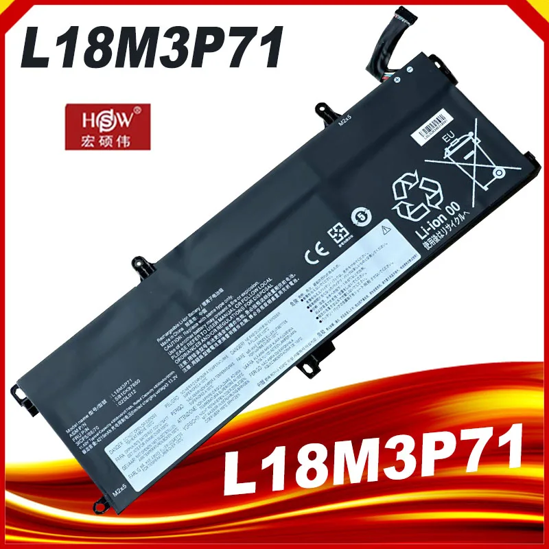 Bateria para Lenovo Thinkpad L18m3p71 L18l3p71 Sb10k97650 02dl012 T15 T590 P53s P15s