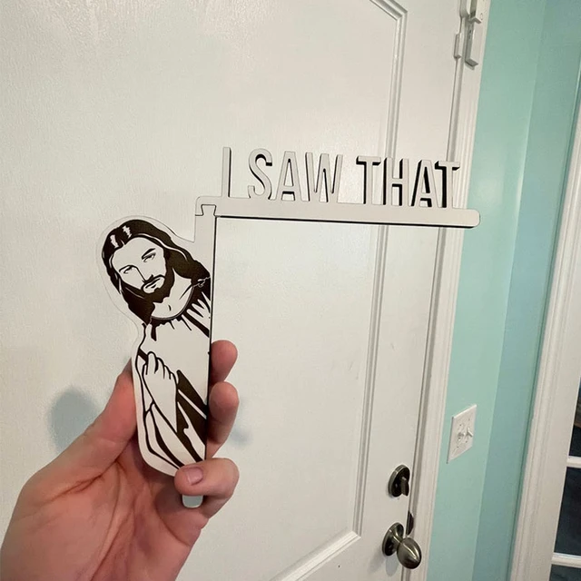 I Saw That, Humor Jesus Sticker, God is Watching Funny Christian Sticker