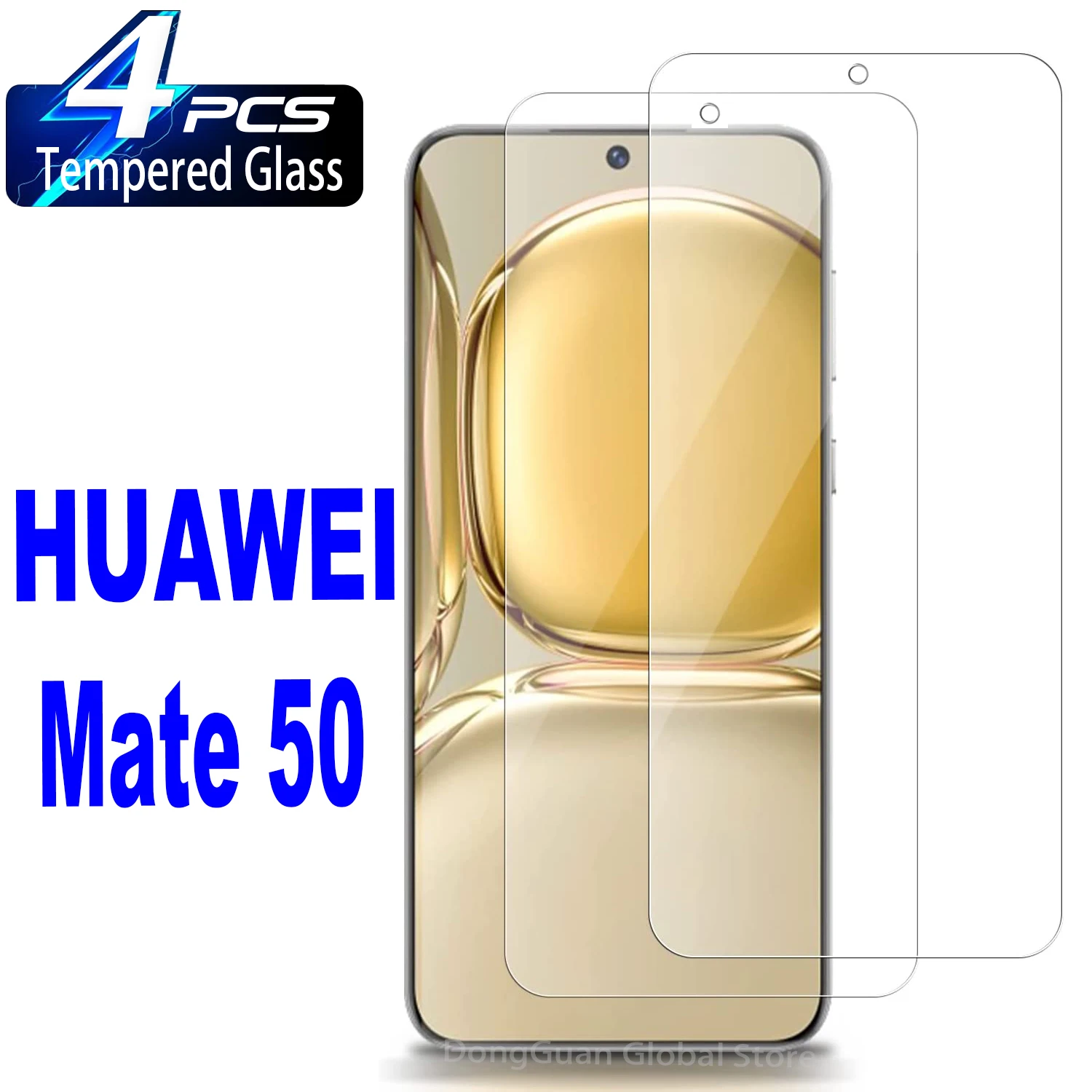 

2/4Pcs 10D Tempered Glass For Huawei Mate 50 Mate 30 20 mate 10 Lite Screen Protector Glass Film