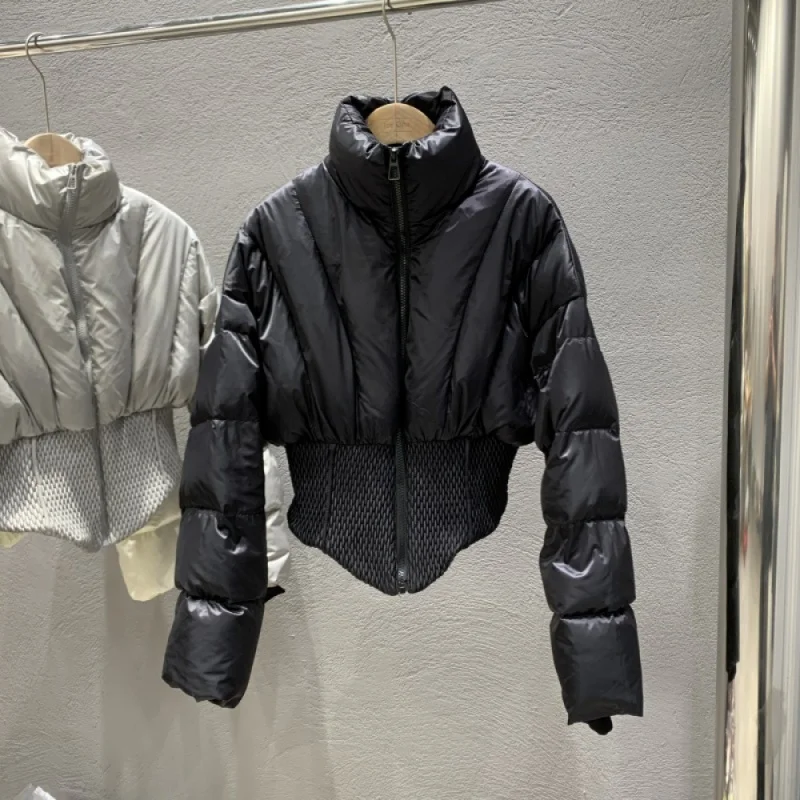 

2023 Winter New down Jacket Women's Short Waist-Tight Slimming Stand Collar Fashion Short High Quality Coat