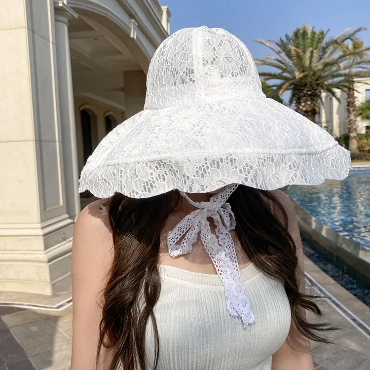 JJiaoLinin Cappello di Paglia di Donna, Cappello Parasole di Paglia da Donna Elegante, Pieghevole Estate Cappellos da Spiaggia, per l'Estate Viaggio e la Spiaggia Vacanze (Colore caffè