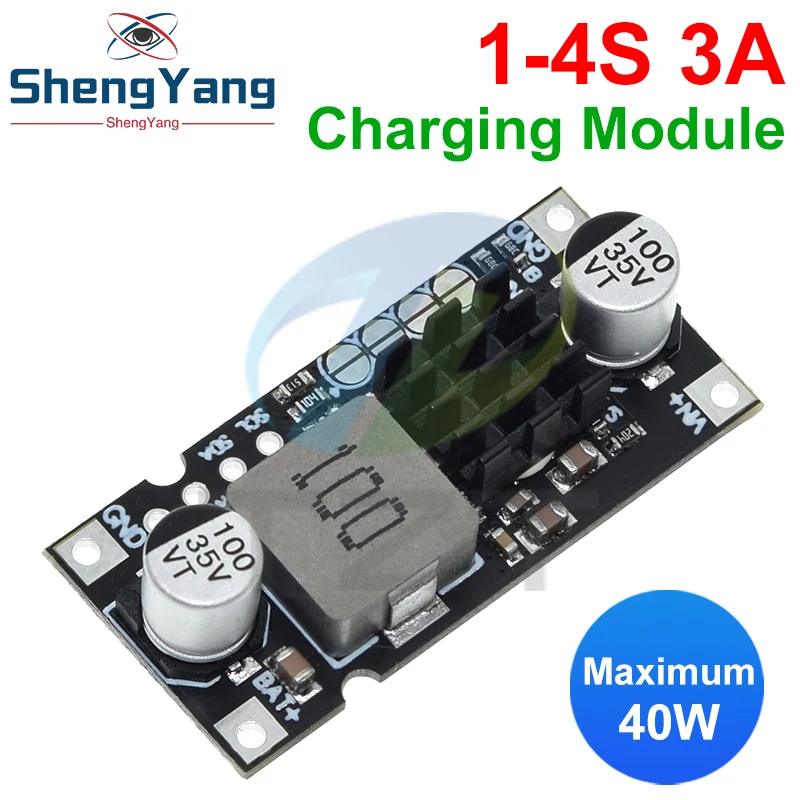 TZT 1S 2S 3S 4S 5V-26V 3A 40W Lithium Batery Charging Step-Down Module ...