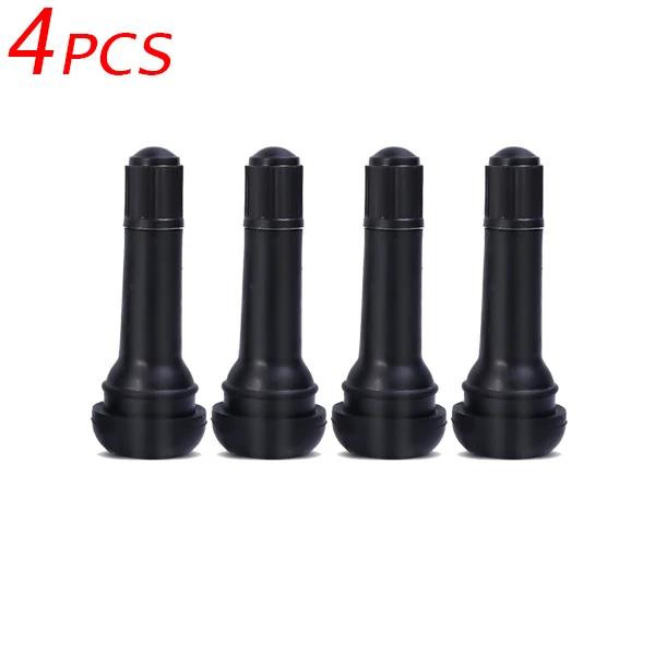 Enhanced Tire Valve Stems with Caps - Snap-In Rubber