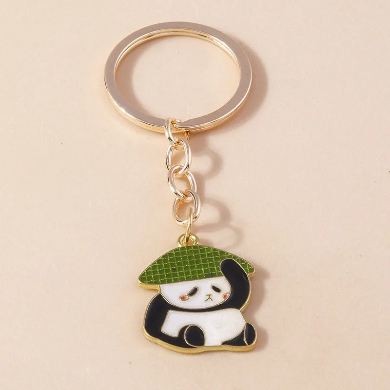Aihua Niedlicher großer Panda-Schlüsselanhänger für Frauen, Panda-Schlüsselanhänger, modischer Autoschlüssel, Handtasche, Anhänger, Ornamente, Schmuck, Geschenke, Schmuckstücke – Detail 8