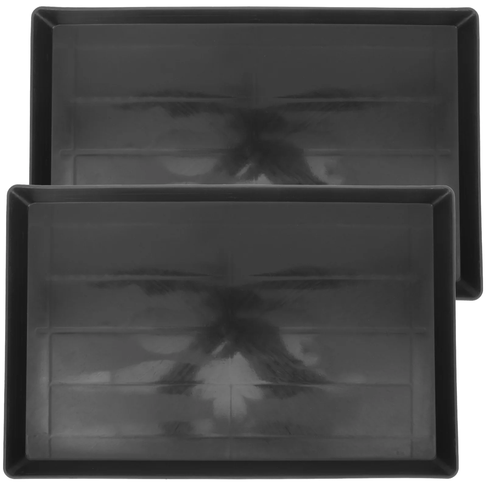 

2 Pcs Bunny Cage Bottom Tray Litter Bird Small Dog Crate Pans Replacement Poo Holder
