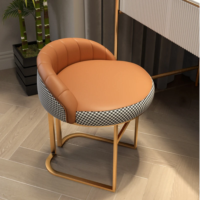 luxury vanity chair stool Nordic dining Small chair bedroom makeup