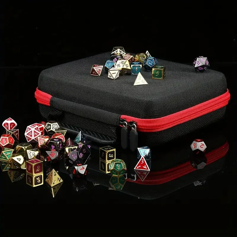 Multi-Faceted Dice Storage Case Removable Tray Without Multi Face Hand Bag For Game 1pc