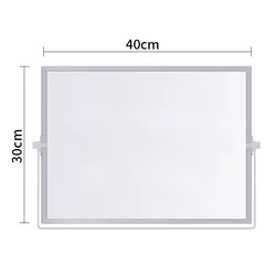 Compact Foldable Double - Sided Desktop Whiteboard with Stand (White)