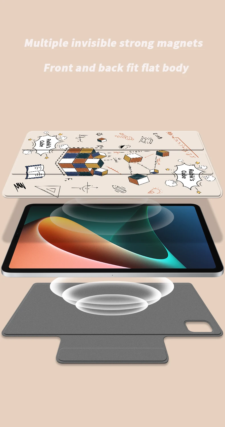 ZOYU-Estojo Magnético Destacável para iPad, iPad 10,