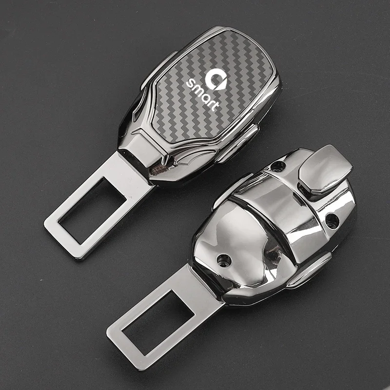 1pc car seat belt metal jewelry seat belt accessory extender for Smart Eq Fortwo Forfour 453 451 452 450 454