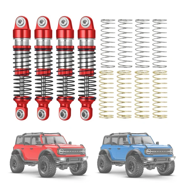 4Pcs 56mm Aluminum Shock Absorbers For TRX4M RC Crawler - Threaded Adjustable Dampers - View #10