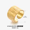 Bagues en acier inoxydable 316L pour femmes, couleur or réglable, petite étoile ouverte, bijoux féminins, cadeaux de mariage, nouvelle tendance