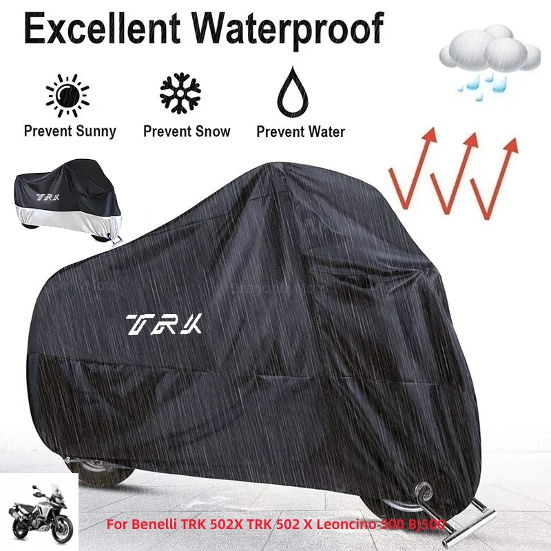 For Benelli TRK 502X TRK 502 X Leoncino 500 BJ500 Motorcycle Cover Outdoor Uv Protector Dustproof Rain Covers