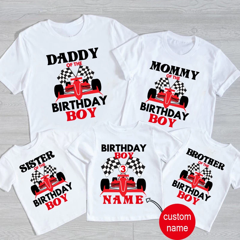 RacingCarShirtBirthdayShirtforFamilyShirtMatchingTshirtParty