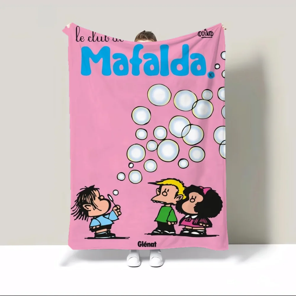 Mafaldas 니트 담요, 킹 사이즈 푹신한 부드러운 담요, 장식 소파, 고급 침구, 가정 및 장식 침대, 무릎 던지기