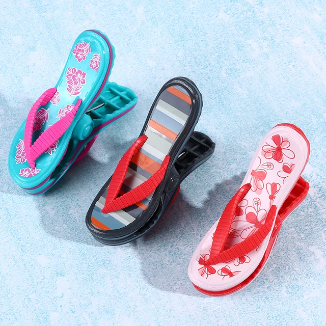 Aranyos, Nagy Szárító Állványok Tartó Klip Műanyag Strand Törülközők Klipek Napágyakhoz Napfényes Állati Dekoratív Ruhák Csapok