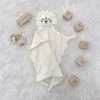 Name Personalized Embroidered Custom Baby Comforter Muslin Cotton Lion Sleeping Security Blanket Baby Shower Baby Birth Gift 6